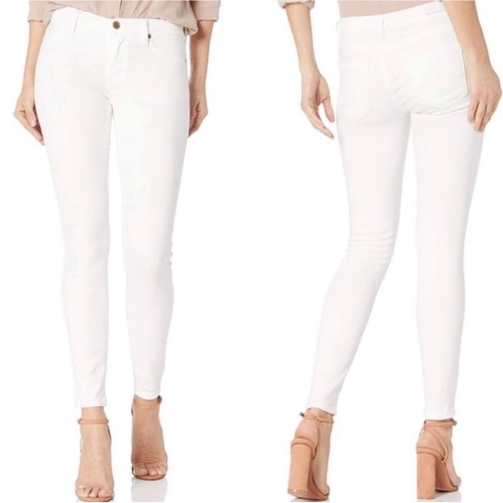 Blank NYC Mercer Skinny Mid Rise Ankle Denim Jeans White Sz 29